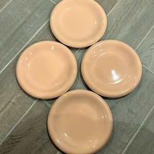 3 Baker, Hart and Stuart for Mervyns, USA Pottery Peach Pale pink 7.75” Plate